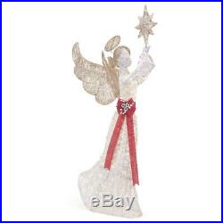 Outdoor Holiday Decorations 72 In. Life Size Christmas Angel Yard LED Lights