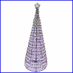 Outdoor Holiday Home Christmas 6ft Color-Changing LED Light Metal Tree Sculpture