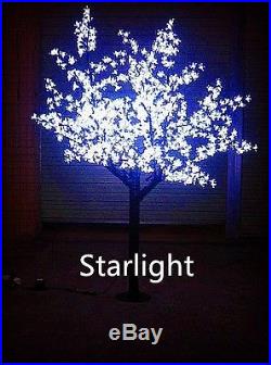 Outdoor LED Christmas Light Cherry Blossom Tree Holiday Decor 864 LEDs 6ft White