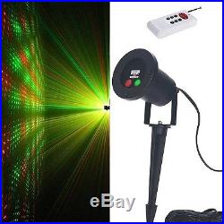 Outdoor Laser Lights Projector Landscape Red And Green Christmas Remote Holiday
