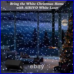 Outdoor Laser Lights Projector, White Laser Fairy Lights Projector, Christmas Sn