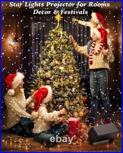 Outdoor Laser Lights Projector, White Laser Fairy Lights Projector, Christmas Sn