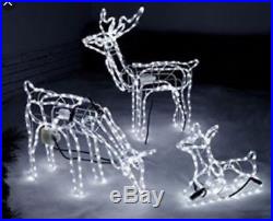 Outdoor Light up Reindeer Family with Moving Heads
