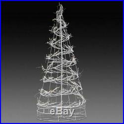 Outdoor Lighted 6 Spiral Tree Sculpture 360 Lights Christmas Yard Decor. LED