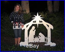 Outdoor Nativity Scene Holy Family Set Christmas Display Holiday Yard Decor
