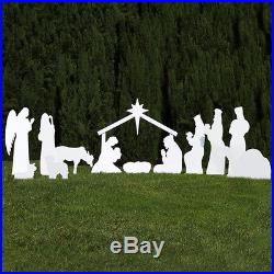 Outdoor Nativity Store Complete Outdoor Nativity Set (Standard, White)