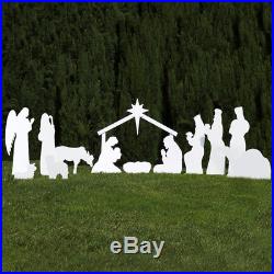 Outdoor Nativity Store Complete Outdoor Nativity Set (White)