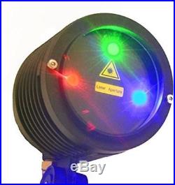 Outdoor RED Green Blue Laser Landscape Projector Light With Remote RGB LED
