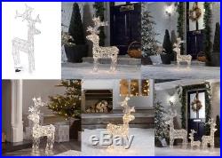 Outdoor Reindeer Christmas Decoration Light Up White or Warm White Led’s