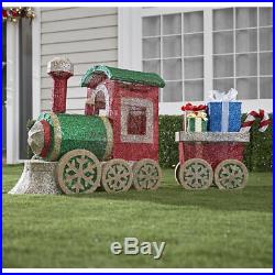 Outdoor Twinkling Christmas Train Locomotive Lawn Decoration 54 Pre Lit Display