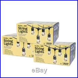 Outdoor Xmas Lights 3 Pack Weatherproof Holiday Party Christmas Decor Wedding