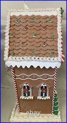 Oversized Illuminated Gingerbread House by Valerie Parr Hill 26 Tall