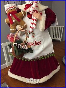 Oversized Mrs. Claus with Holiday Treats by Valerie Parr Hill