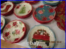 PIONEER WOMAN Christmas HOLIDAY Appetizer Plates Set Of 10