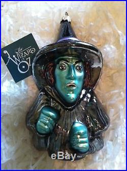 POLONAISE POLISH BLOWN GLASS WICKED WITCH CHRISTMAS ORNAMENT WIZARD OF OZ