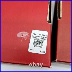 POTTERY BARN MERCURY GLASS 2 SETS OF 12 ORNAMENTS NEW IN BOX Red And Gold