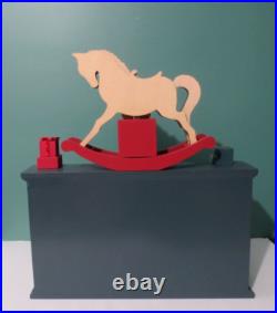POTTERY BARN -New Chris Loves Julia 3D ROCKING HORSE Advent Calendar 18 High