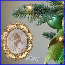 Pack of 3 Gold Photo Picture Frame Christmas Tree Pendants Decorations