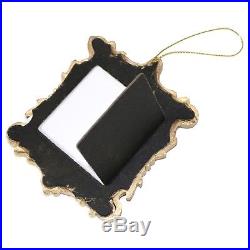 Pack of 3 Gold Photo Picture Frame Christmas Tree Pendants Decorations