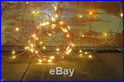 Pack of 3 LED Fairy Lights Warm White Battery Operated 10ft Copper Wire String L