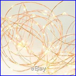 Pack of 3 LED Fairy Lights Warm White Battery Operated 10ft Copper Wire String L