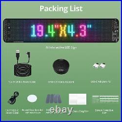 Pair 19 Programmable Car/ Home/ Shop Window Display LED Light Screen Signal