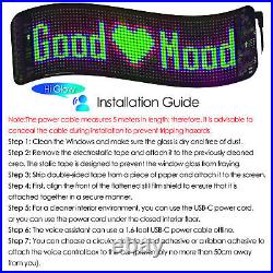 Pair 19 Programmable Car/ Home/ Shop Window Display LED Light Screen Signal