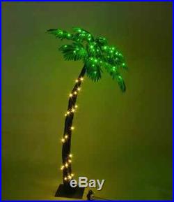 Palm Tree Christmas Tree Decorate Prelit White Energy Saving Home Beach Garden
