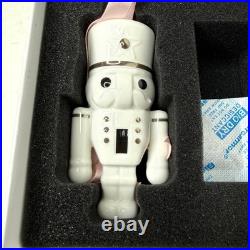 Pandora 2024 Limited Edition Nutcracker Ceramic Christmas Ornament White Silver