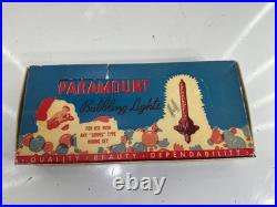 Paramount 5 Bubbling Lights with Box Raylite Electric Corp Christmas Santa Bulbs