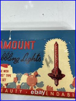 Paramount 5 Bubbling Lights with Box Raylite Electric Corp Christmas Santa Bulbs