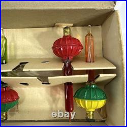Paramount 5 Bubbling Lights with Box Raylite Electric Corp Christmas Santa Bulbs