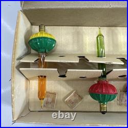 Paramount 5 Bubbling Lights with Box Raylite Electric Corp Christmas Santa Bulbs