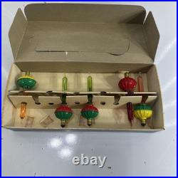 Paramount 5 Bubbling Lights with Box Raylite Electric Corp Christmas Santa Bulbs