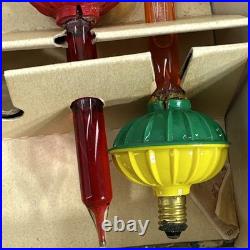 Paramount 5 Bubbling Lights with Box Raylite Electric Corp Christmas Santa Bulbs