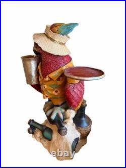 Parrot Butler Vintage 3 Feet Tall Hawaiian Shirt Greeter