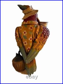 Parrot Butler Vintage 3 Feet Tall Hawaiian Shirt Greeter