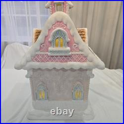 Pastel Colors Mansion, House Lights Up 26 Pink, Blue Rare Collectible