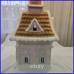 Pastel Colors Mansion, House Lights Up 26 Pink, Blue Rare Collectible