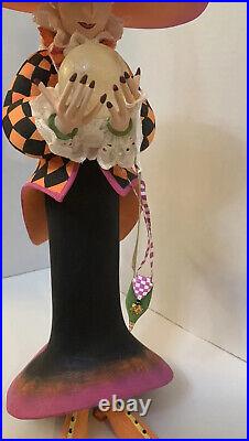 Patience Brewster Crystal Ball Witch Figure Fortune Teller Halloween 18 Read