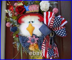 Patriotic Wreath, 4th Of July Wreath, Memorial Day