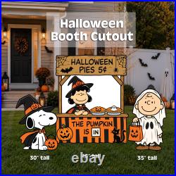 Peanuts Halloween Yard Cutouts, Ghost & Witch Yard Decorations, Large Character