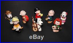 Peanuts Vintage Charlie Brown Snoopy Christmas Ornaments Musical Instruments