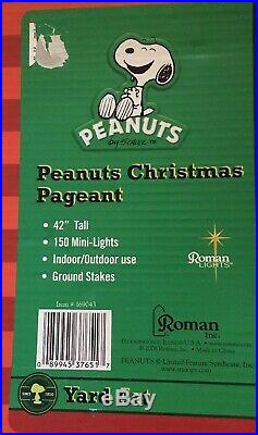 Peanuts Yard Art Peanuts Christmas Pageant By Roman Inc. 42 Pre-Lit 2008
