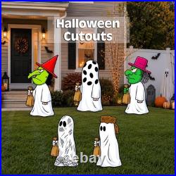 Peanuts halloween yard cutouts, ghost & witch yard decorations, large character