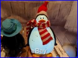 Penguin pathway blow mold mini small chilly willy 7 yard lawn xmas holiday