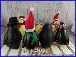 Penguin pathway blow mold mini small chilly willy 7 yard lawn xmas holiday