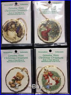 Pennsylvania Slate Christmas Ornaments Set of 12