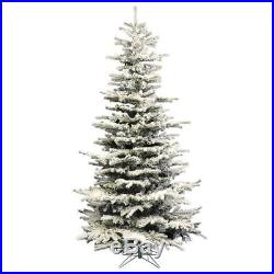 Perfect Holiday Pre-Lit Christmas Tree Snow Flocked 6.5 feet 400 LED Warm White