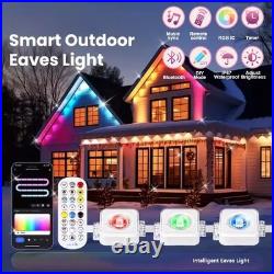 Permanent Christmas Lights Outdoor for House Smart RGBIC Outside Lights